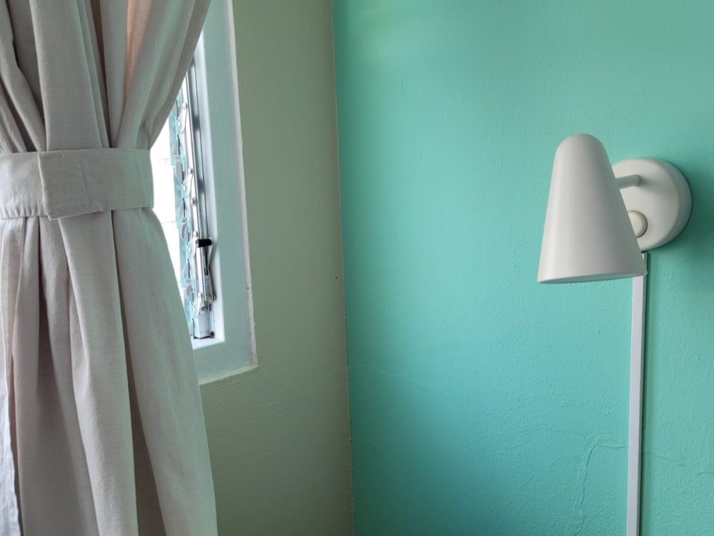 mint beige room lamp table